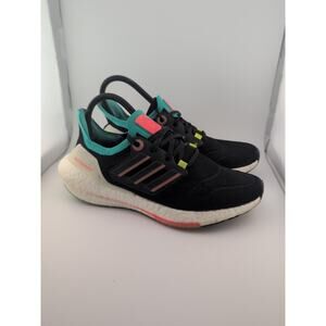 Adidas Men's Size 5.5 Ultra Boost 22 Black Turbo Mint Rush Sneakers Ultraboost